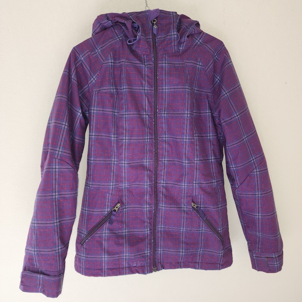 Burton Womens Theory Cool Flavors Dryride Plaid Snowboard Ski Winter Jacket XS